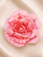 سرگل پارچه‌ای رز صورتی مدل لوکس (2)