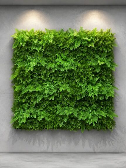 پنل دیوار سبز (گرین وال) سیکاس 50×50 (2)